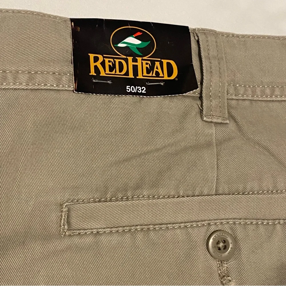 Redhead Tan & Brown Khaki Heavyweight Men’s Cargo Pants -(2)- NWT - 50/32